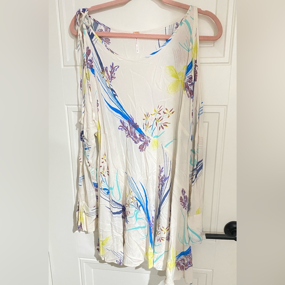 Free People Floral Long Sleeve Dress